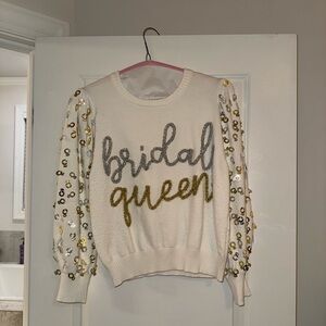 Queen of Sparkles Bridal Queen Sweater